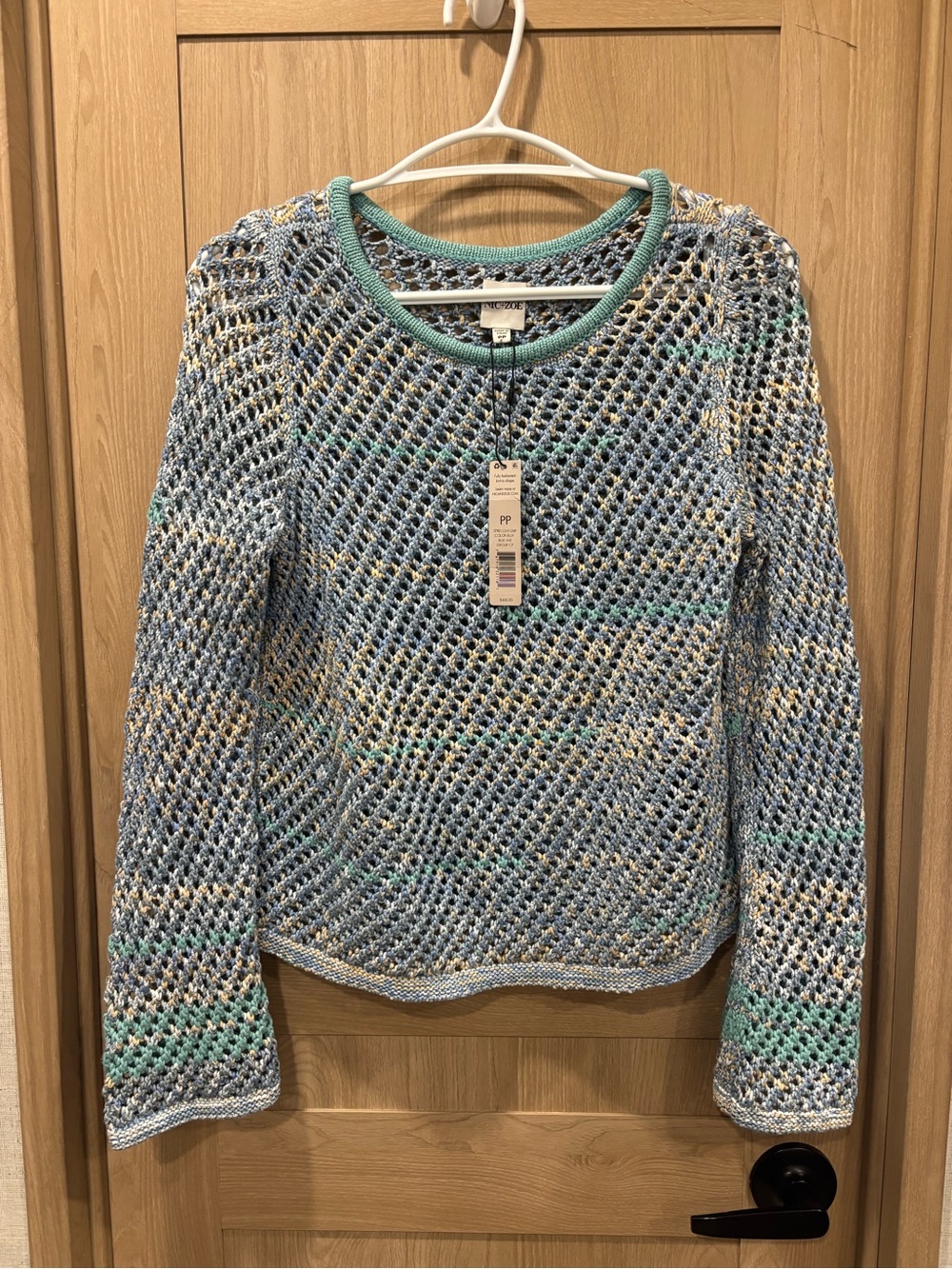 Nic + Zoe Knit Top Size S Beach Summer NEW MSRP 168$